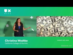 Christina Wodtke speaking during UX Week